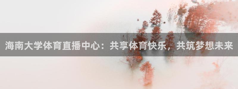 海南大学体育直播中心：共享体育快乐，共筑梦想未来